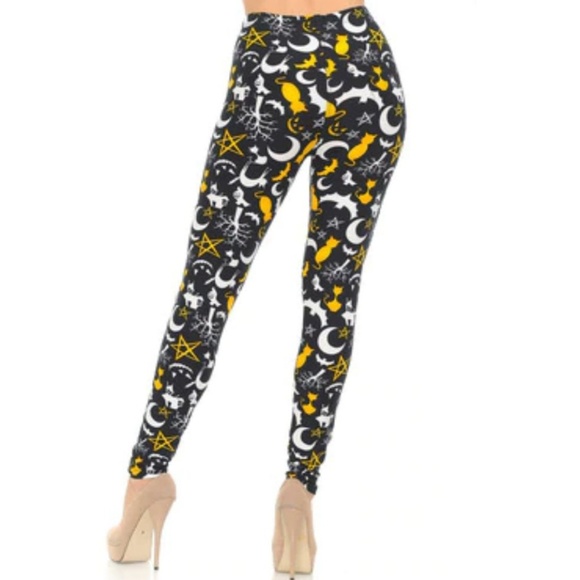 Happy Halloween Plus Leggings One Size - Picture 2 of 2